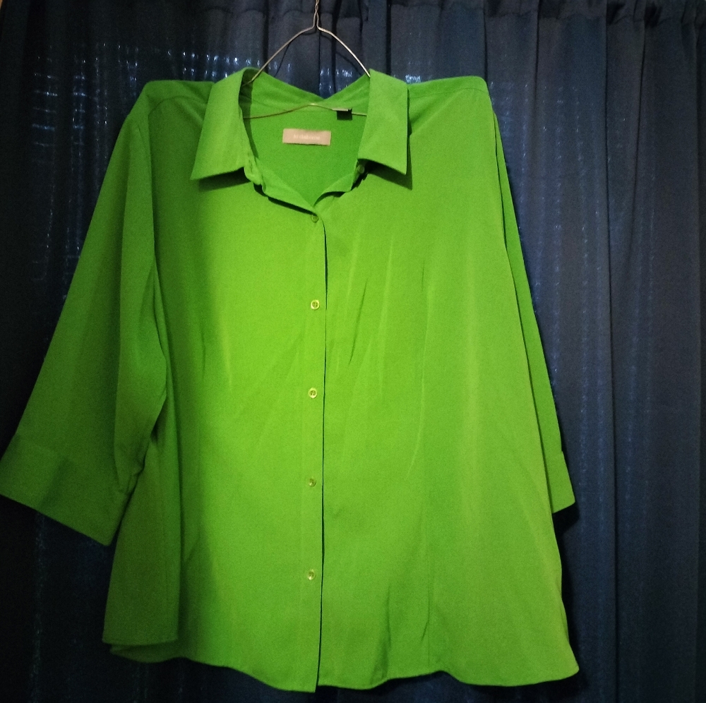 Forest Green Liz Claiborne Blouse
